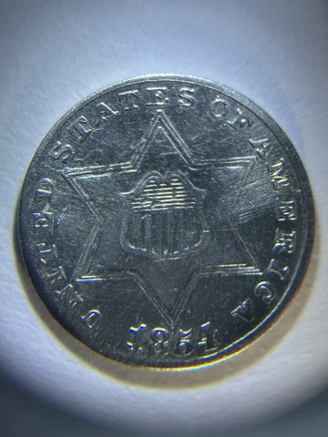 1854 3 cent silver Cover