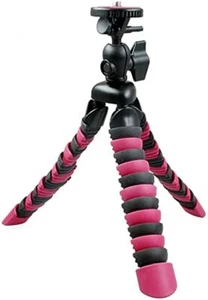 Rollei Mini Flexipod 100 Trípode Ajustable Incluye Ballhead ROSA NEGRO NUEVO - Imagen 1 de 2