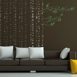 Birches Tree Stencil, Large Reusable Forest Stencils for Walls Home DIY deco - Picture 1 of 8