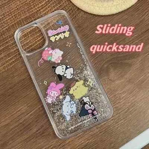 Sanrio Transparent Quicksand Iphone 13 Pro Max Mobile Phone Case New In Package - Picture 1 of 5