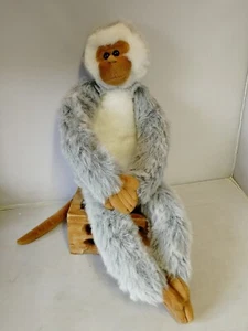 Chad valley cuddle monkey Grey and white - Picture 1 of 11