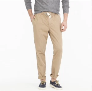 j crew Drawstring pant in chino - Picture 1 of 2