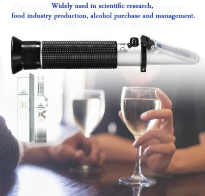 Instrumento medidor refractómetro de prueba profesional de alcohol de mano 0-80 % - Imagen 1 de 4