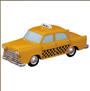 Lemax TAXI CAB Holiday Village Accessory-Train Accent-RETIRED PIECE - Picture 1 of 2