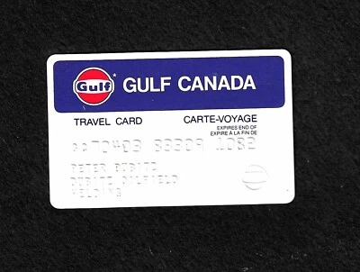 Tarjeta de crédito vintage Canadian Gulf Oil Foto 1 de 2