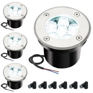 6W 12V LED Inground Light 6000K Outdoor Waterproof Path Deck Yard Patio Garden - Picture 1 of 9