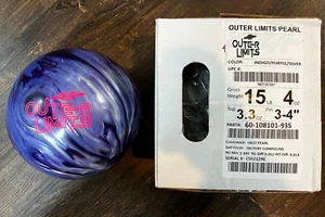 Radical OUTER LIMITS🎳Bowling Ball Pearl Reactive 1st Quality 15 lbs - Picture 1 of 6