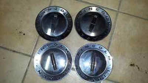 LINCOLN LS 2000 2001 02 03 04 2005 2006 4PC CHROME WHEEL CENTER CAPS 3W431A096AB - Picture 1 of 4