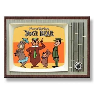 IMÁN NEVERA YOGI BEAR Classic TV 3,5 pulgadas x 2,5 pulgadas con carcasa de acero - Imagen 1 de 2