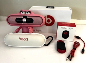 Authentic Beats Pill Bluetooth Speaker + Dude Stand Pink "Nicki Minaj Edition" - Picture 1 of 14