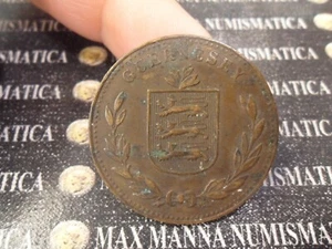 GUERNESEY 8 DOUBLES 1918  COD. INGHILTERRA-283 - Picture 1 of 6