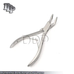 1 pieza de instrumentos dentales quirúrgicos Blumenthal Bone Rogeur 45 grados 4,5" - Imagen 1 de 3