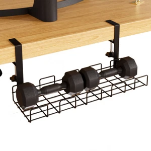 Under Table Storage Rack Cable Management Tray Wire Organizer Desktop Expansion - Afbeelding 1 van 12