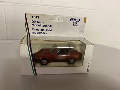 Schabak Mercedes SL cupé rojo - 1.43 - nuevo - manchas marrones en caja Foto 1 de 4