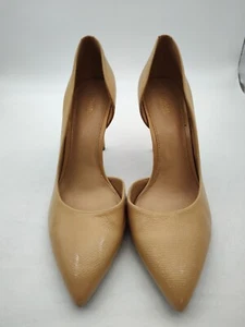 Michael Kors-Womens Flex Pump-Size 8.5M- Pointed Heel-Tan/Nude Leather-EXCELLENT - Picture 1 of 14