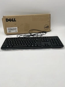 Tastiera USB cablata Dell - nuova - mai usata - nera KB212B N.O.B. KB-212B KB212-B KB212 - Foto 1 di 7