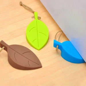Stylish Leaf Designed Silicone Door Stopper for Childproofing Your Home - Picture 1 of 32