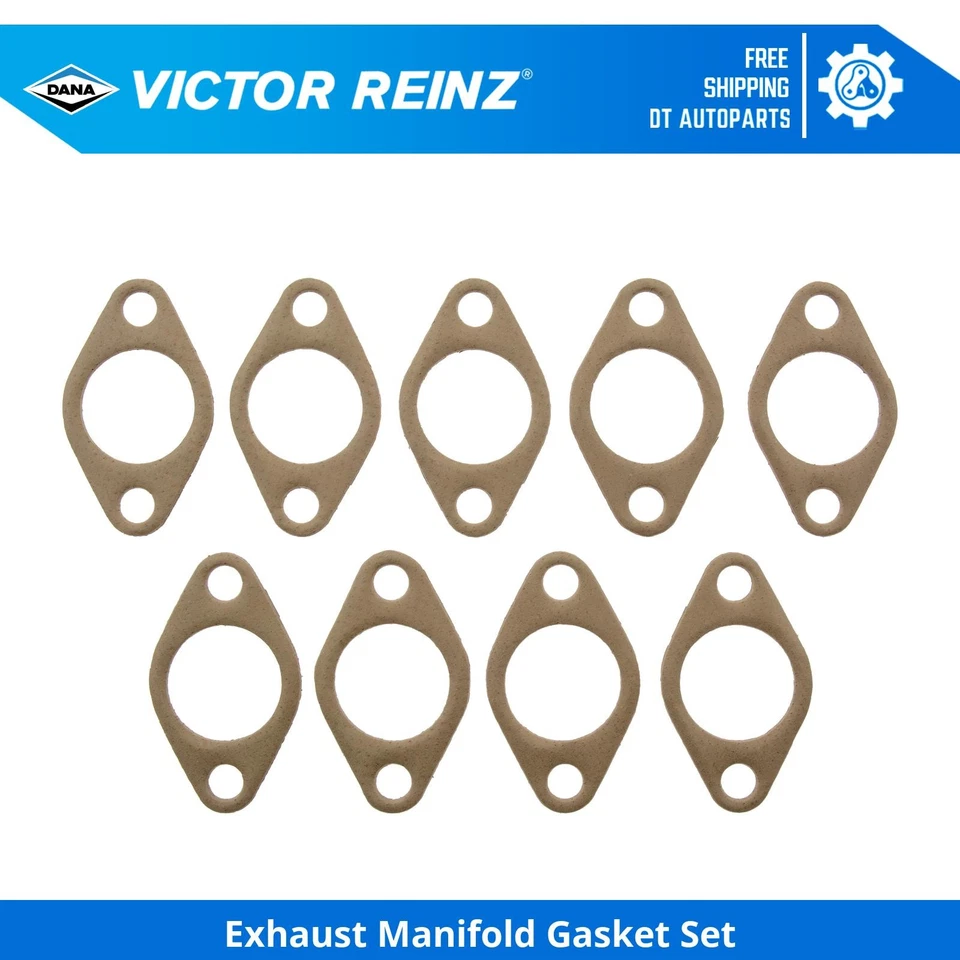 For 52-53 Ford Courier Sedan Delivery 3.9L Exhaust Manifold Gkt Set Victor Reinz - Image 1 of 1
