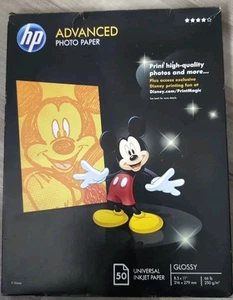 Papier fotograficzny HP Advanced błyszczący 50 arkuszy 8,5 x11 nowy! - Zdjęcie 1 z 2