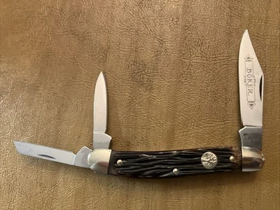 Three Bladed Tree Brand Boker Pocket Knife - Image 1 of 4