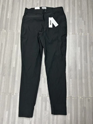 Pantalones de chándal DKNY Commuter Twill ajustados para hombre talla pequeña negros elásticos $89 Foto 1 de 4