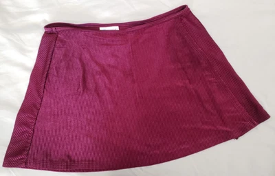 Falda Catalina para mujer talla mediana?? Cubierta de playa de natación de punto acanalado elástico ciruela Foto 1 de 4