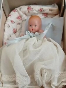 Vintage Nancy Ann Baby Series # 210 Hush A Bye  Doll with pillow and quilt - Picture 1 of 8