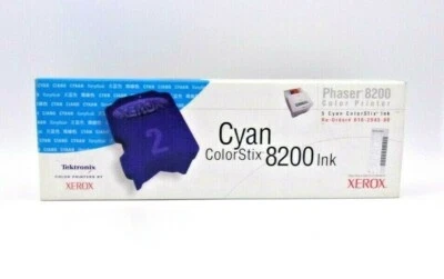 Xerox Cyan ColorStix Ink Phaser 8200 Printer 5 pack 016-2045-00 Tektronix NEW!!! - Image 1 of 4