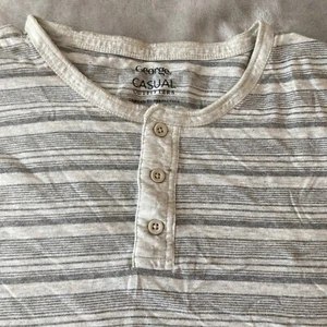 George grandpa grey striped t-shirt XXL - Picture 1 of 4