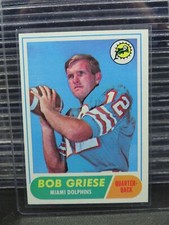 1968 Topps Bob Griese Rookie Card RC #196 Dolphins