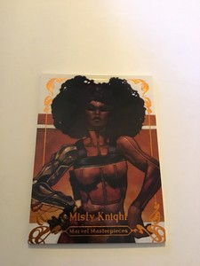 2018 Marvel Masterpieces Legendary ORANGE Misty Knight      #/99   card 4