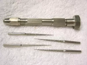 Diamond reamers with pin vice 4 diamond bead reamers with pin vice holding tool - Picture 1 of 1