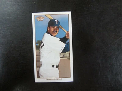 2002 Topps 206 Mini Polar Bear Back # 209 Rafael Palmeiro (B101) Texas Rangers - Image 1 of 2