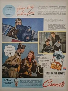 1944 WWll Camel cigarettes print ad, US Marines. - Picture 1 of 1