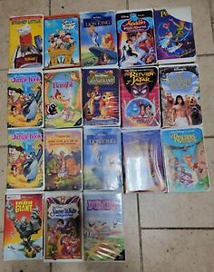 Lot of 18 Walt Disney Masterpiece Collection VHS Tapes - All Unique Titles