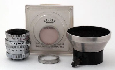 ELGEET-DeJUR 13mm f/1.9 Lens with Filter and Lens Hood - Image 1 of 4