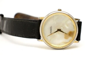 FOSSIL PC-7344 Mother Of Pearl Dial Vintage Women's Watch NEEDS Battery And Band - Picture 1 of 6