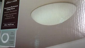allen + roth Tan Flush Mount Fluorescent Light Model #: DTB17CIR32W - Picture 1 of 1