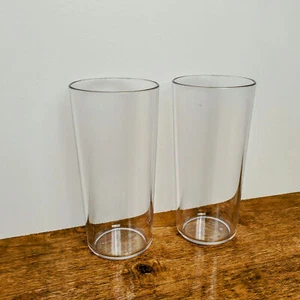 Tupperware Sheerly Elegant Acrylic  14oz Tumblers Cups Clear New 8520 - Picture 1 of 9