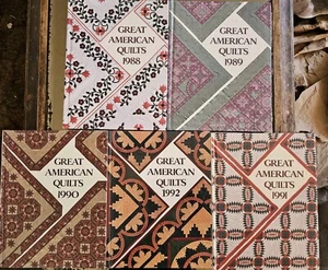 5 Great American Quilts Pattern Hardcover Books 1988-1992 - Imagen 1 de 1