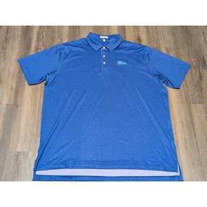 Peter Millar Shirt Blue Polo All Over Print Stars RSM Classic Golf Mens XXL - Picture 1 of 6