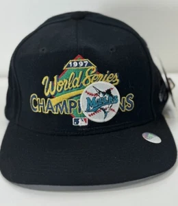  Florida Marlins Vintage 1997 World Series Champions Snapback Clubhouse Wool Hat - Picture 1 of 11