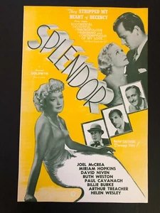 Splendor Original Movie Campaign Pressbook (1944) - 4 Pages - 11" x 17" EX - Picture 1 of 3