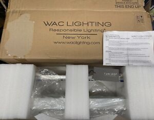 New WAC Lighting 22" LED Bath Vanity & Wall Light Polished Nickel WS-79622-PN