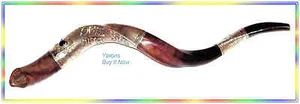 Amazing 26" Silver-plated  Kudu Shofar Judaica Israel - Picture 1 of 1