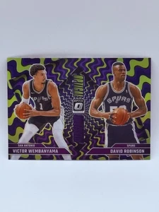 2024-25 Panini Optic Victor Wembanyama David Robinson Optical Illusions Purple - Picture 1 of 2