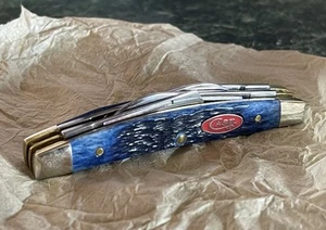 Case XX Small Congress Navy Blue Bone Pocket Knife Stainless 06893 - Picture 1 of 5