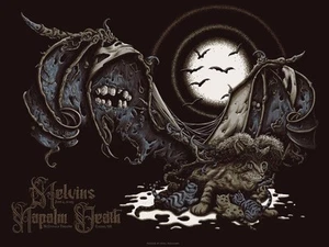 MELVINS / NAPALM DEATH - Eugene, OR 2025 silkscreened poster by Neal Williams - Picture 1 of 1