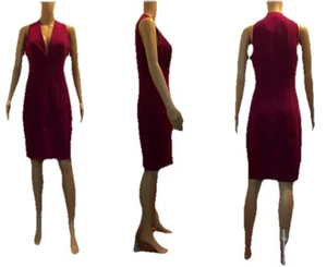 AKRIS V-Ausschnitt doppelseitiges Wollkleid US8 - Bild 1 von 7