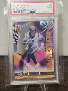 2023 Illusions CJ Stroud Illusionists Orange RC Houston Texans SP #13 PSA 9 - Picture 1 of 4